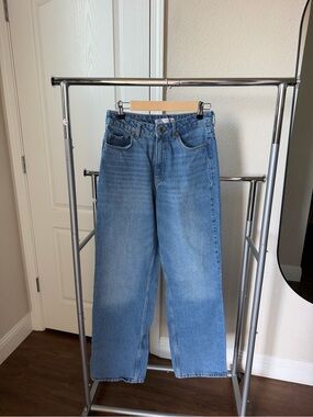 Zara Straight-Leg Women's Jeans - Light Blue Denim